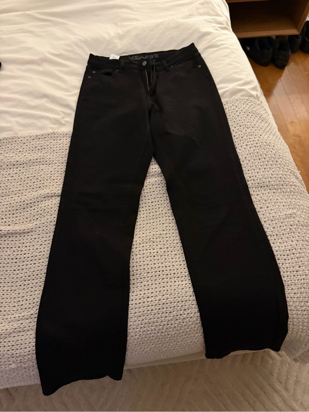 VIGOSS Black Wide Leg Jeans for Women